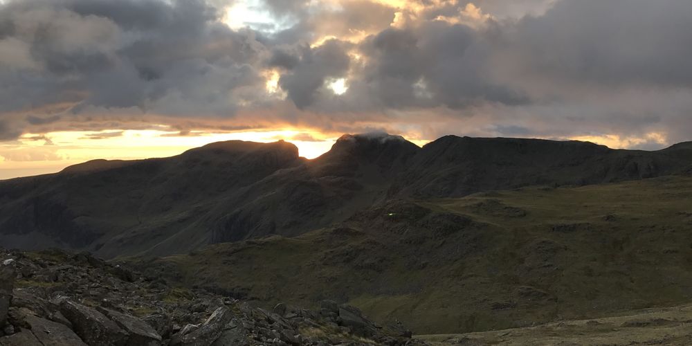 Ra Qualifications Ml Bowfell Sunset Over Sca Fell